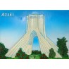 Iran Tehran Relief of Azadi Tower Hand-Painted 3D Polyresin Picture on Table