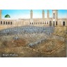 Islam Shia Medina Relief of Imams of Baqi Hand-Painted 3D Polyresin Picture on Table