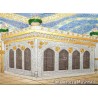 Iran Islam Shia Mashhad Relief of Imam Reza Holy Shrine Hand-Painted 3D Polyresin Picture on Table