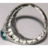 Iran Islam Shia Natural Chrysoprase Green Aqeeq Aqiq Agate Sterling Silver 925 Ring