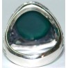 Iran Islam Quranic Ayah MAN YATAWAKKAL ALALLAH FAHOWA HASBO Engraved on Chrysoprase Green Agate Aqeeq Sterling Silver 925 Ring