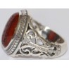 Iran Islam Quranic Ayat WA MAN YATTAQELLAH Dua'a for Sufficient Sustenance Engraved on Agate Aqeeq Sterling Silver 925 Ring