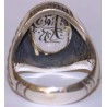 Iran Islam Quranic Dua Ya Rafi' Al-Darajat Engraved in Nice Arabic Calligraphy on Natural Dur-e Najaf Sterling Silver 925 Ring
