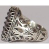 Iran Islam Zikr YA NOOR YA QUDDUS Engraved on Natural Aqeeq Agate Sterling Silver 925 Ring