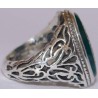 Islam Imam Ali Dua Komayl God's Name is A Remedy & His Remembrance is A Cure Engraved on Chrysoprase Agate Silver 925 Ring