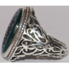 Islam Imam Ali Dua Komayl God's Name is A Remedy & His Remembrance is A Cure Engraved on Chrysoprase Agate Silver 925 Ring
