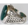 Islam Imam Ali Dua Komayl God's Name is A Remedy & His Remembrance is A Cure Engraved on Chrysoprase Agate Silver 925 Ring