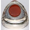Iran Islam Quranic Ayat "Help from Allah and a Victory at hand" Engraved on Agate Sterling Silver 925 Ring