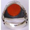 Iran Islam Zikr Laa Ilaaha Illallaahul Malikul Haqqul Mobeen For Protection from Poverty Engraved on Agate Sterling Silver Ring