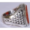 Iran Islam Zikr Ya Kafiya almuhimmat "O Savior from sufferings" Engraved on Natural Agate Sterling Silver 925 Ring