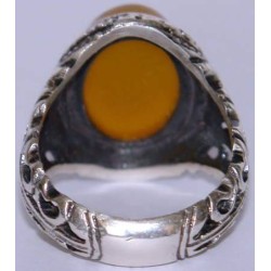 Iran Islam Zikr O most Merciful of all those who show mercy Engraved on Agate Sterling Silver Ring