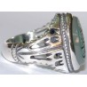 Iran Islam "Sustenance for every created thing is provided only by Allah" Engraved on Agate Sterling Silver Ring