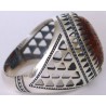 Iran Islam Quranic Ayat WA MAN YATTAQELLAH Dua'a for Sufficient Sustenance Engraved on Agate Aqeeq Sterling Silver 925 Ring
