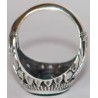 Iran Islam Quran Ayat Bismillah Basmala Engraved in Nice Arabic on Chrysoprase Agate Sterling Silver Ring