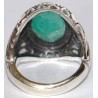 Iran Islam Quran Ayat Bismillah Basmala Engraved in Nice Arabic on Chrysoprase Agate Sterling Silver Ring