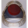 Iran Islam Shia Prophet Hadeeth Imam "Ali stands with Truth & Truth stands with Ali" Engraved on Agate Sterling Silver Ring
