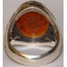 Iran Islam Shia Prophet Hadeeth Imam "Ali stands with Truth & Truth stands with Ali" Engraved on Agate Sterling Silver Ring