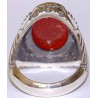 Iran Islam Salam to Imam Reza the Descendent of Prophet Taha & Yaseen Engraved on Agate Sterling Silver Ring