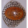 Iran Islam Shia Allah & 14 Masoomeen Natural Yellow Agate Aqeeq Aqiq Akik Sterling Silver 925 Ring