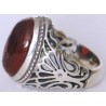 Iran Islam Quranic Ayat WA MAN YATTAQELLAH Dua'a for Sufficient Sustenance Engraved on Agate Aqeeq Sterling Silver 925 Ring