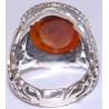Iran Islam Quranic Ayat "Verily in the remembrance of Allah do hearts find rest" Engraved on Agate Sterling Silver Ring