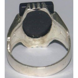 Iran Islam Shia shahada Shahadatain Engraved on Natural Yellow Agate Aqeeq Aqiq Akeek Sterling Silver 925 Ring