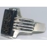 Iran Islam Shia shahada Shahadatain Engraved on Natural Yellow Agate Aqeeq Aqiq Akeek Sterling Silver 925 Ring