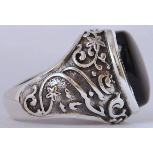 Iran Islam Shia Karbala Ahlul-Bayt Imam Husain & Abul-Fazl Al-Abbas Natural Onyx Black Agate Aqeeq Sterling Silver 925 Ring Iran Islam Shia Karbala Ahlul-Bayt Imam Husain & Abul-Fazl Al-Abbas Natural Onyx Black Agate Aqeeq Sterling Silver 925 Ring