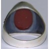 Iran Islam Shia Ahlul-Bayt Fatimah Al-Zahra Natural Agate Aqeeq Sterling Silver 925 Ring