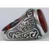 Iran Islam Shia 8th Imam Ali Reza Son of Imam Musa Al-Kazim Natural Agate Aqeeq Akeek Aqiq Sterling Silver 925 Ring