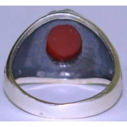 Iran Islam Shia Fatimah Az-Zahra Ya Zakiyah Pure & Free Woman from all Sins Natural Agate Sterling Silver 925 Ring