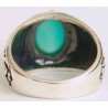 Iran Islam Shia Fatimah Az-Zahra Paradisiacal Human Being Ya Hawrau Insiya Chrysoprase Green Agate Sterling Silver 925 Ring