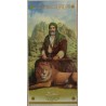 Iran Islam Shia Imam Ali Heydar Karrar holding Zulfiqar Sword in hand & a Lion down His Feet Poster