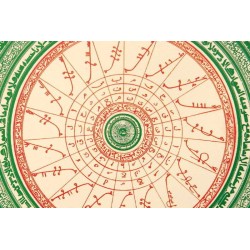 Islam Shia Persian Arabic Mysterious Sciences Charm Talisman Black & White Magic Poster
