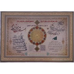 Iran Islam Shia Quran Quranic Mysterious Sciences Charm Talisman Black & White Magic Poster