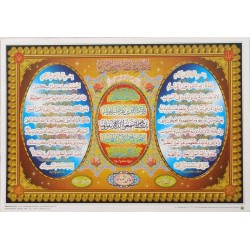 Iran Islam Shia Quran Ayat Al-Kursy, Wa En Yakad & Dua for Prosperity Poster