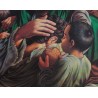 Iran Islam Shia Imam Ali Father of Orphans Hugging them with Zulfiqar Poster