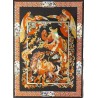 Islam Shia Imam Reza Surety & Zamen-e Ahoo Partial Gold Print Poster