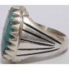 Iran Persian Natural Neyshabur Firoozeh Shajar Turquoise Handmade Sterling Silver 925 Ring
