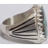 Iran Persian Natural Neyshabur Firoozeh Shajar Turquoise Handmade Sterling Silver 925 Ring