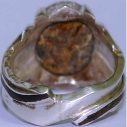 Iran Persian Natural Neyshabur Firoozeh Shajar Turquoise Handmade Sterling Silver 925 Ring
