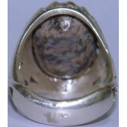 Iran Persian Natural Neyshabur Firoozeh Shajar Turquoise Handmade Sterling Silver 925 Ring