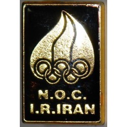 National Olympic Committee of the Islamic Republic of Iran English Wording BLACK NOC Pin