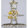 Iran Shah Era Shiro Khorshid Gendarmeri Police Commissioned Officer Cap Badge in its Younesi Original Pack