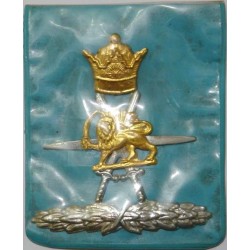 Iran Shah Era Shiro Khorshid Gendarmeri Police Commissioned Officer Cap Badge in its Younesi Original Pack