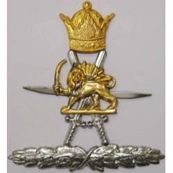 Iran Shah Era Shiro Khorshid Gendarmeri Police Commissioned Officer Cap Badge in its Samari Original Pack