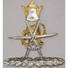 Iran Shah Era Shiro Khorshid Gendarmeri Police Commissioned Officer Cap Badge in its Samari Original Pack