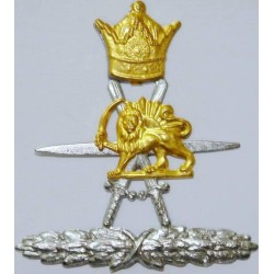 Iran Shah Era Shiro Khorshid Gendarmeri Police Commissioned Officer Cap Badge by Younesi Neshan Company