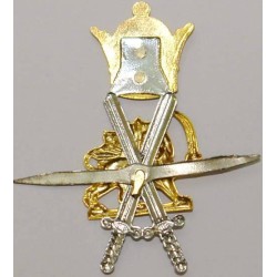 Iran Shah Era Shiro Khorshid Enlisted Gendarmeri Police Cap Badge in its Samari Original Pack