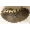 Iran Islam Shia followers of Imam Ali Dervish Sufi Hand-Made Wooden Kashkul Bowl With Nice Camel Bone Calligraphy Attached